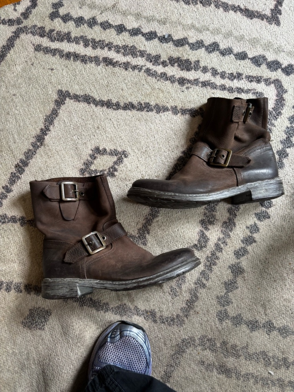 BRoWN leather moto boots * accepting offers